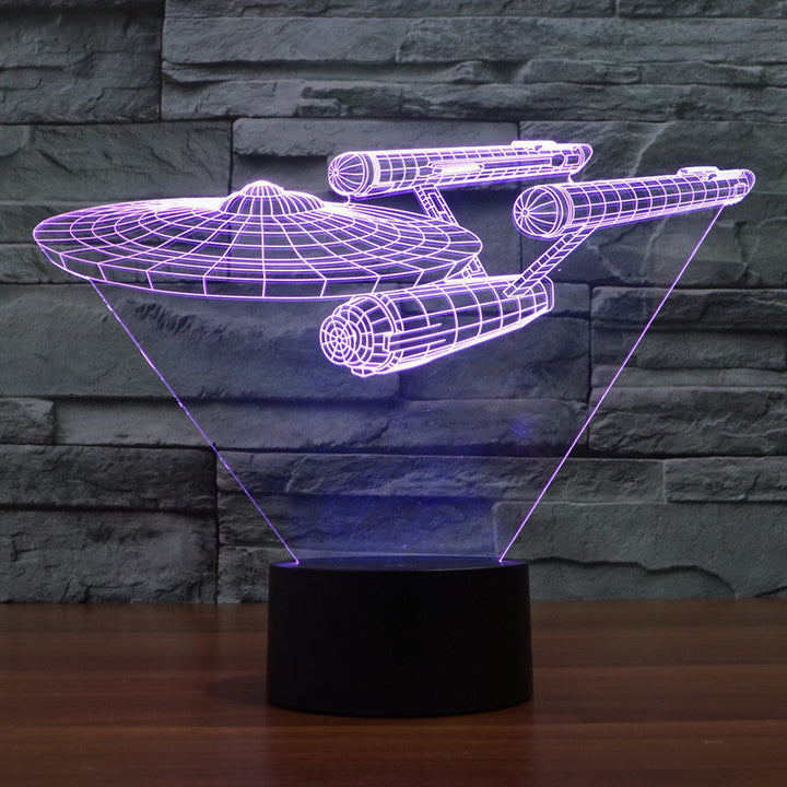 Lumora 3D Star Trek Enterprise Statek LED-lampa
