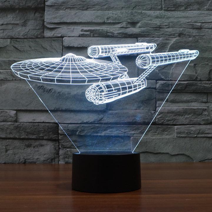 Lumora 3D Star Trek Enterprise Statek LED-lampa