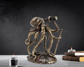 Kraken - Retro-futurystyczny steampunkowy ośmiorniczy eksplorator Statua