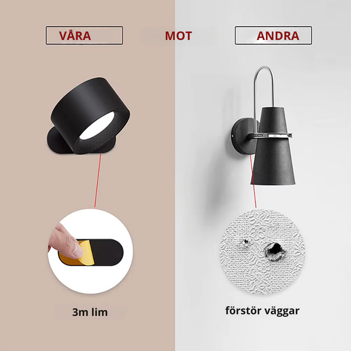 Nordisk Ljus – bezprzewodowa, ładowalna i zdalnie sterowana lampa ścienna w skandynawskim designie