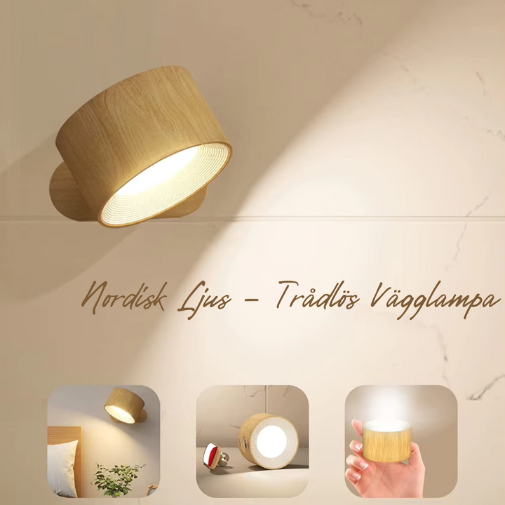 Nordisk Ljus – bezprzewodowa, ładowalna i zdalnie sterowana lampa ścienna w skandynawskim designie