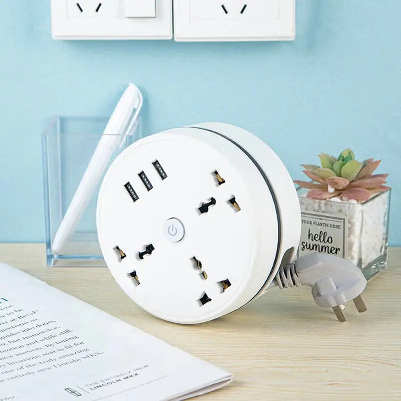Rozciągliwa listwa zasilająca - Uniwersalne przedłużacze z portami USB do ładowania