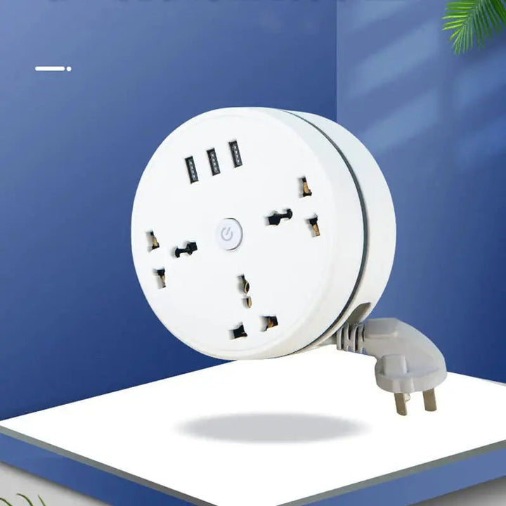 Rozciągliwa listwa zasilająca - Uniwersalne przedłużacze z portami USB do ładowania