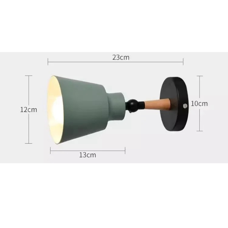 Lampa ścienna LED z litego drewna – Minimalistyczny design do sypialni i przedpokoju
