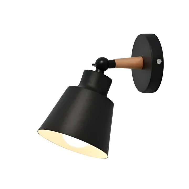 Lampa ścienna LED z litego drewna – Minimalistyczny design do sypialni i przedpokoju