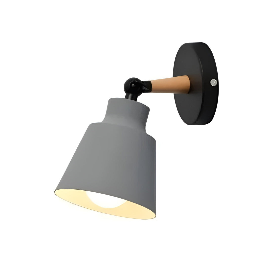 Lampa ścienna LED z litego drewna – Minimalistyczny design do sypialni i przedpokoju