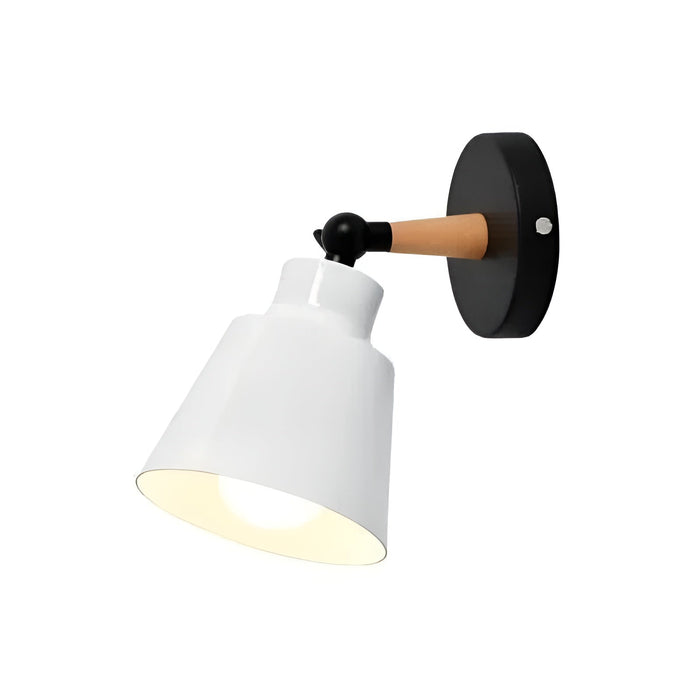 Lampa ścienna LED z litego drewna – Minimalistyczny design do sypialni i przedpokoju