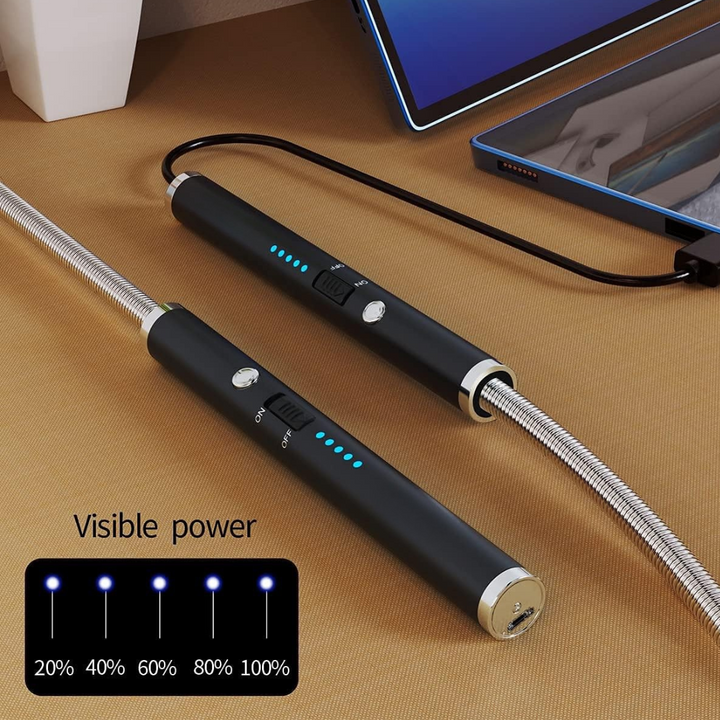 Elektrostatyczna zapalniczka USB z elastyczną szyją