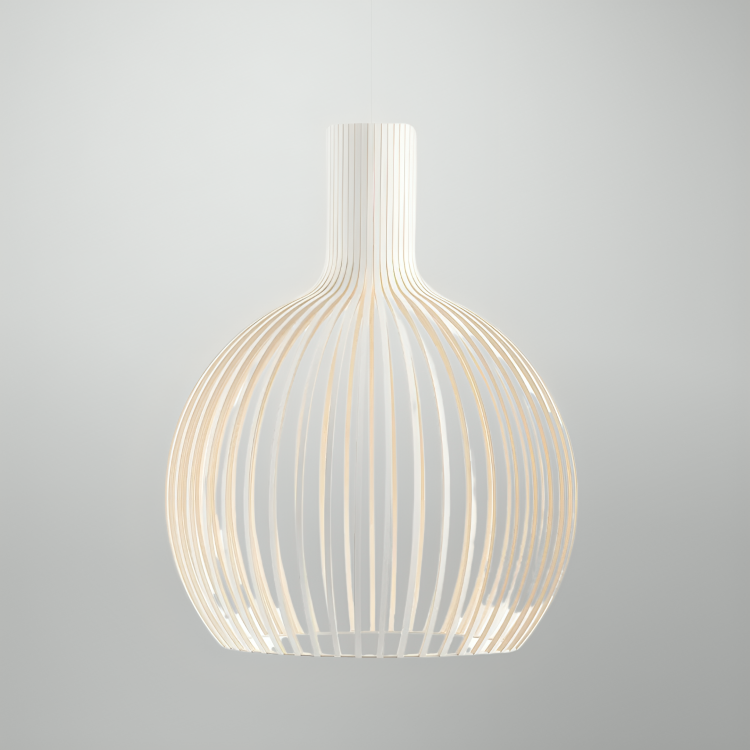 Lampa Wisząca Bambus Naturalna Oprawa Sufitowa