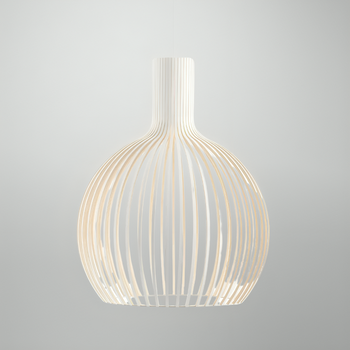 Lampa Wisząca Bambus Naturalna Oprawa Sufitowa