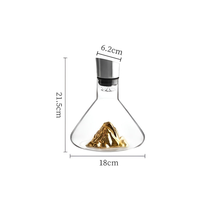Kristallwhisky-karafka – Ręcznie robiona i bez ołowiu | 1500 ml karafka do baru i do domu