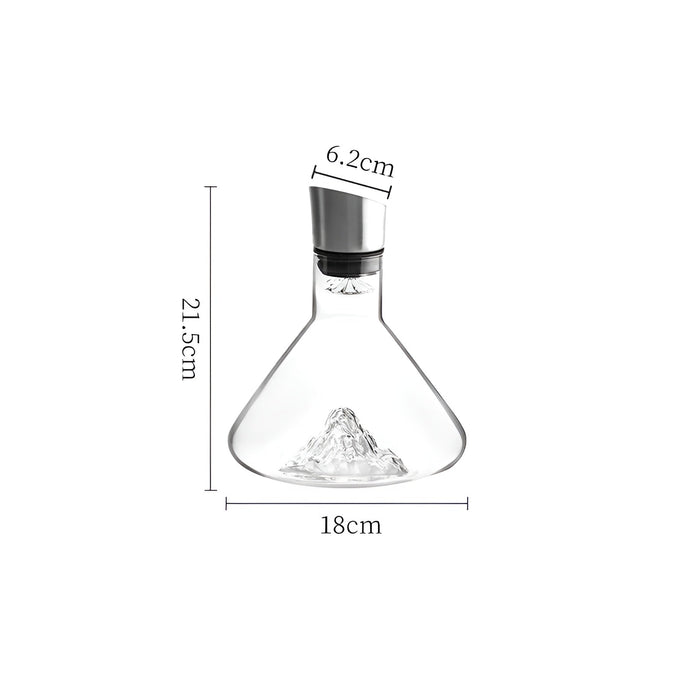 Kristallwhisky-karafka – Ręcznie robiona i bez ołowiu | 1500 ml karafka do baru i do domu