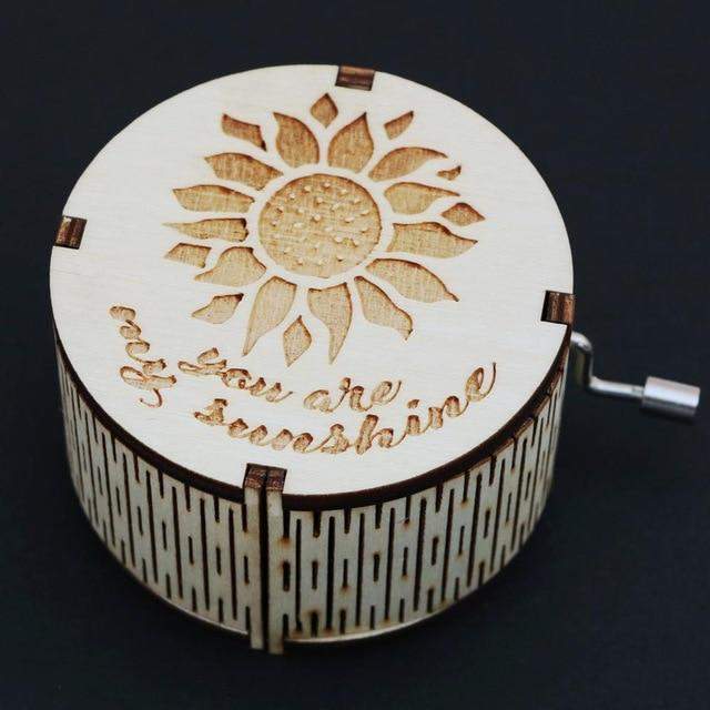 MelodyGlow - Ponadczasowa "You Are My Sunshine" Vintage-inspirowana pozytywka
