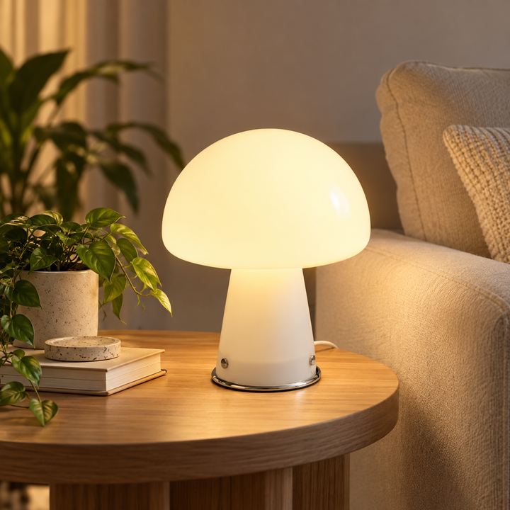 Zabawna Lampa Grzyb - Wyrafinowana Atmosfera z Retro Akcentem