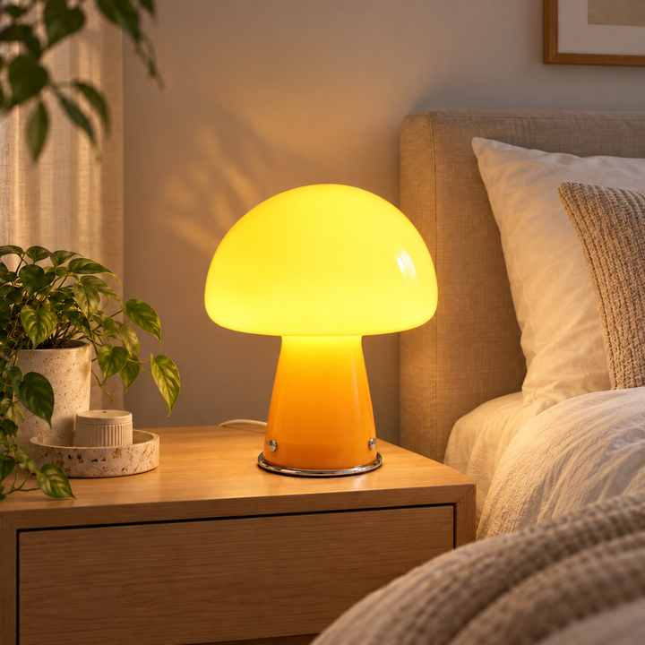 Zabawna Lampa Grzyb - Wyrafinowana Atmosfera z Retro Akcentem