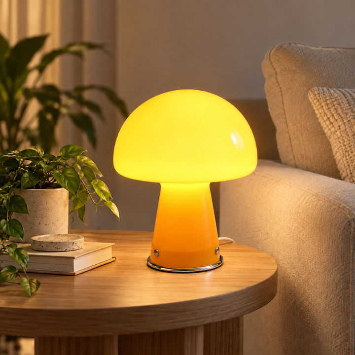 Zabawna Lampa Grzyb - Wyrafinowana Atmosfera z Retro Akcentem