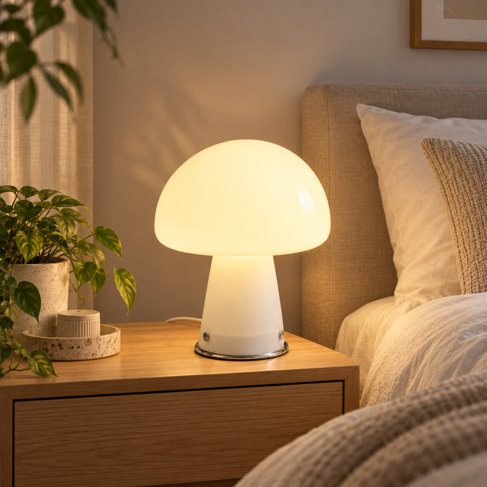 Zabawna Lampa Grzyb - Wyrafinowana Atmosfera z Retro Akcentem