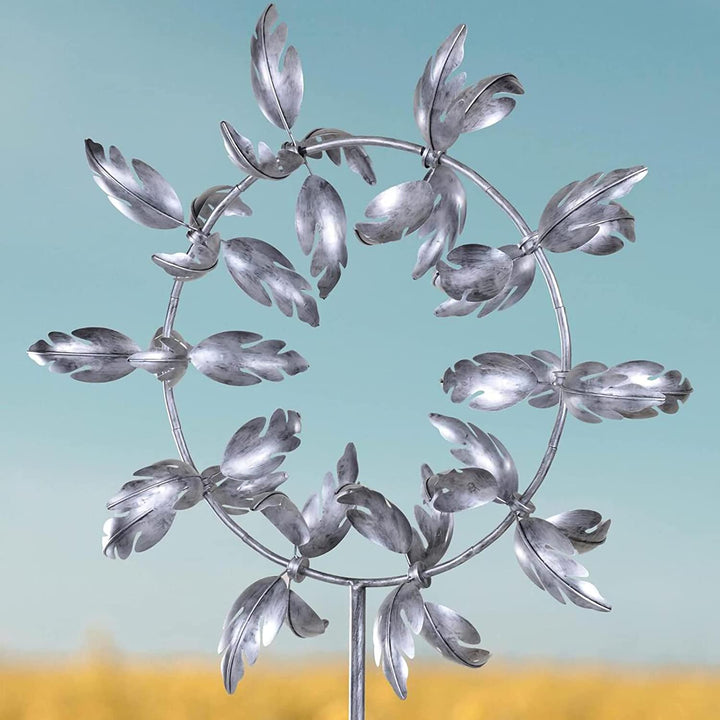 AeroSpin 3D Kinetic Garden Wind Spinner – Fascynująca rzeźba metalowa do ogrodu