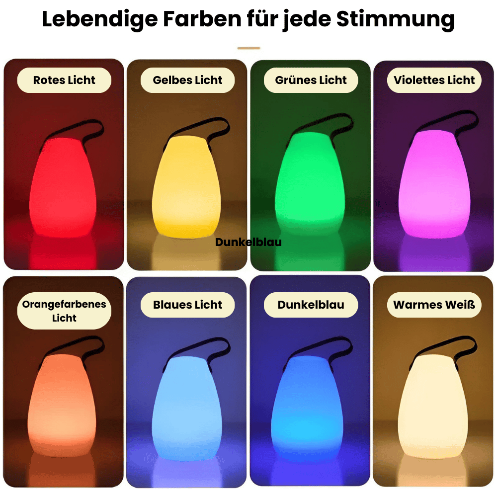Lampa LED bezprzewodowa – Przenośna i Wodoodporna z pilotem | Do ogrodu, balkonu i salonu