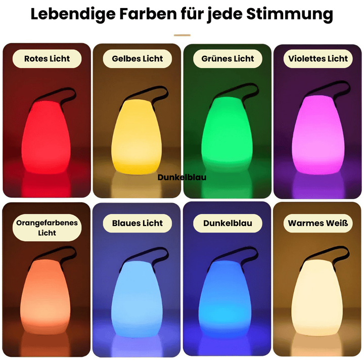 Lampa LED bezprzewodowa – Przenośna i Wodoodporna z pilotem | Do ogrodu, balkonu i salonu