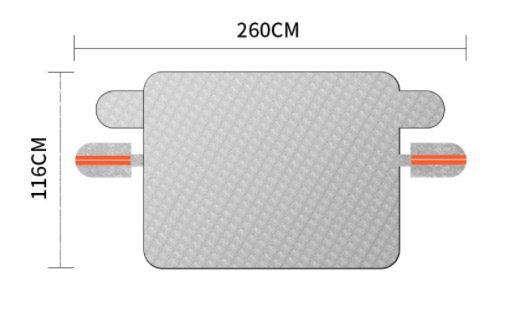 Premium magnetyczna osłona na śnieg i lód do samochodu