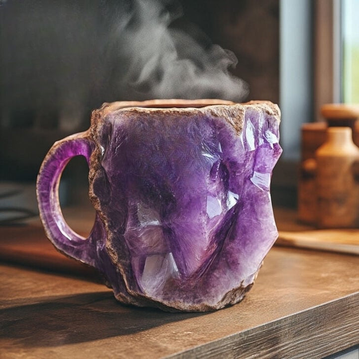 Carvallo GlaceCup | Ręcznie robiony &amp; Kryształ mineralny | Izolujący &amp; Odporny na mikrofalówki | 350–450 ml