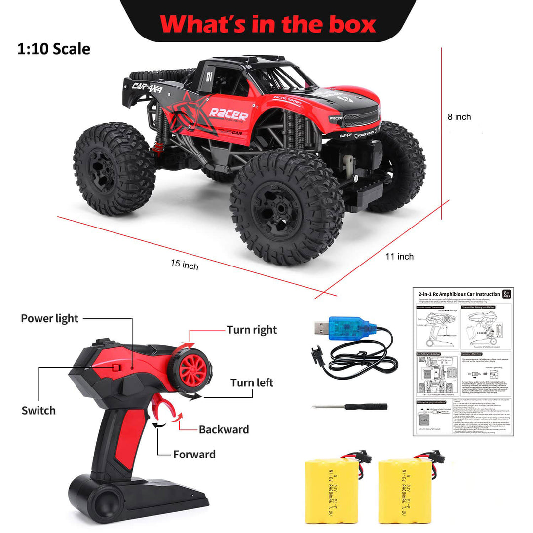 Zdalnie Sterowany Wodoodporny Samochód Off-Road Zabawka