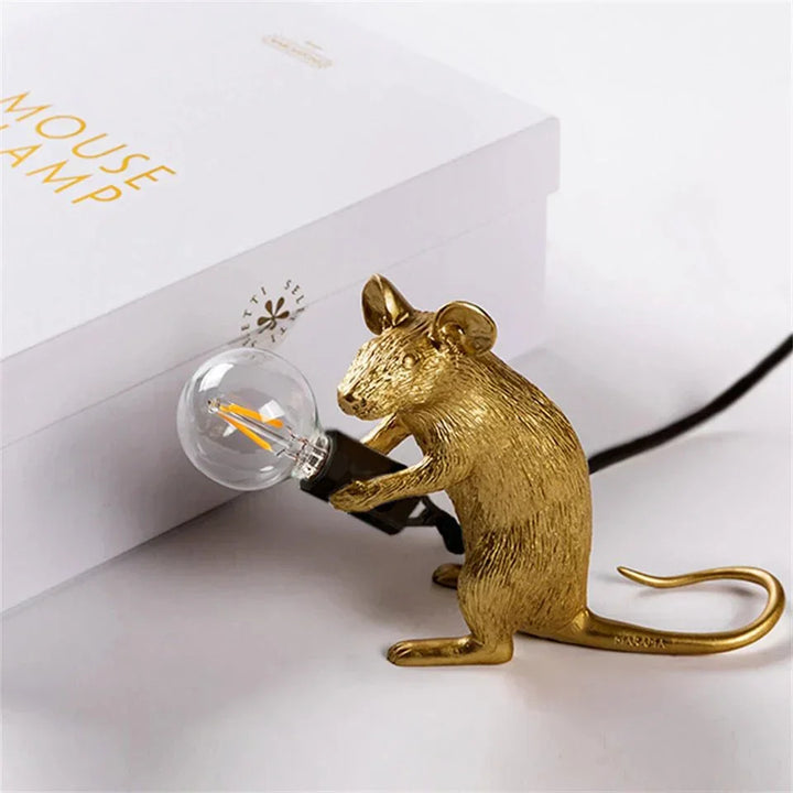 LumoMouse – Lampa Biurkowa LED w Stylu Art Deco z Zabawnym Designem