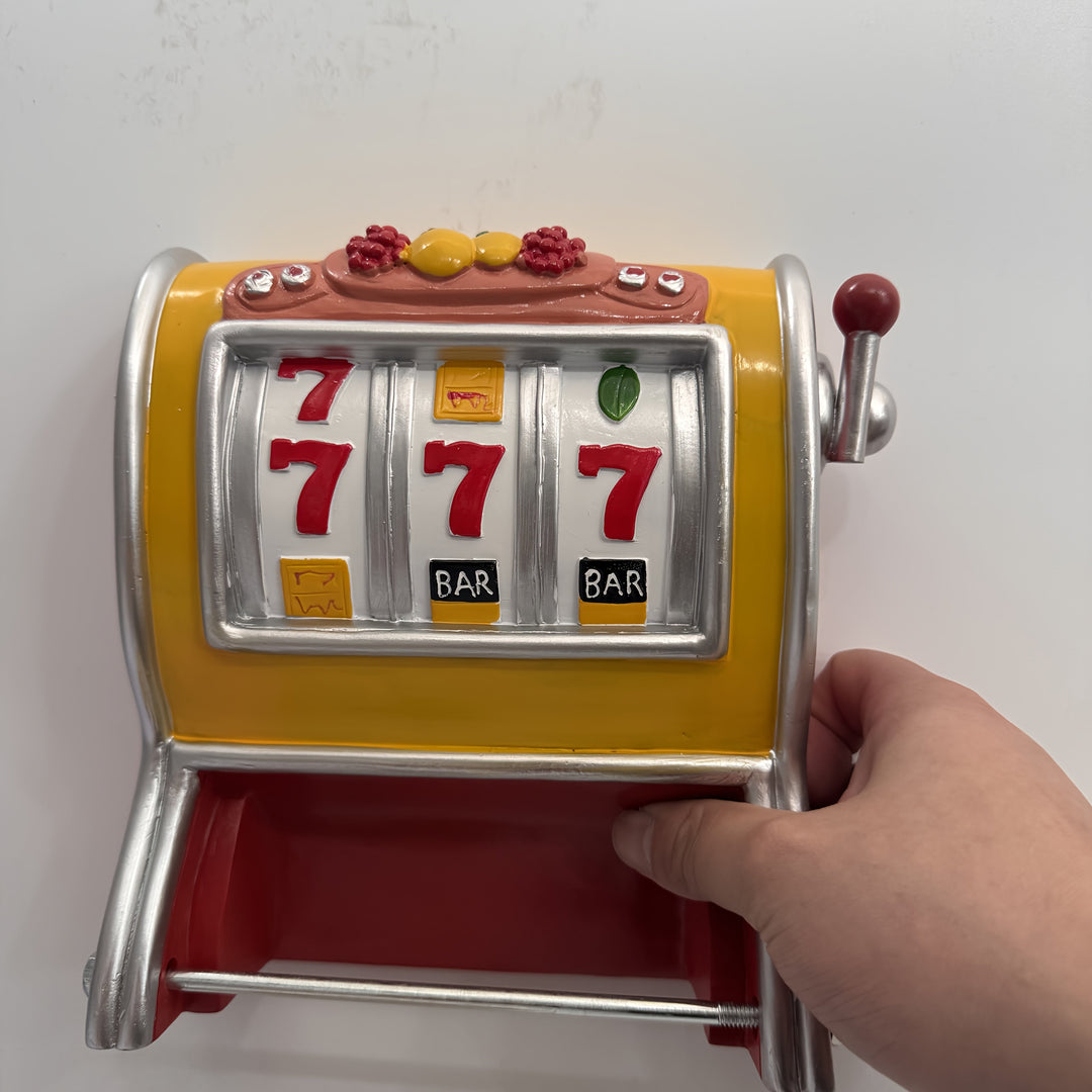 Jackpot Uchwyt na papier toaletowy – Design maszyny do gier i montaż na ścianie