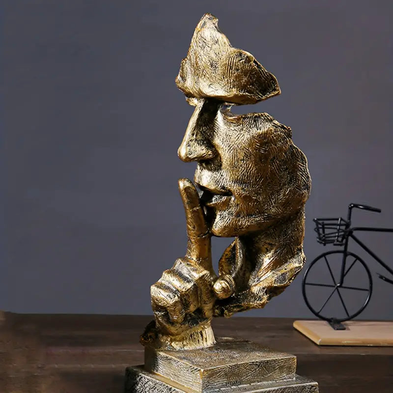 SerenitySculpt - Inspirująca abstrakcyjna statua do spokojnej refleksji