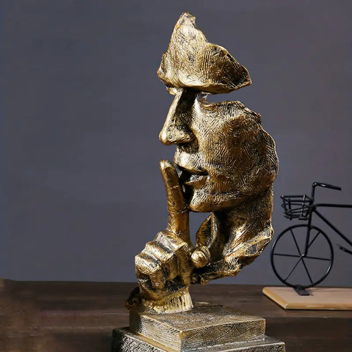 SerenitySculpt - Inspirująca abstrakcyjna statua do spokojnej refleksji