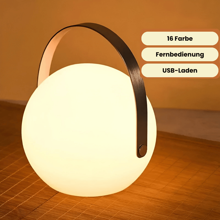 Lampa LED bezprzewodowa – Przenośna i Wodoodporna z pilotem | Do ogrodu, balkonu i salonu