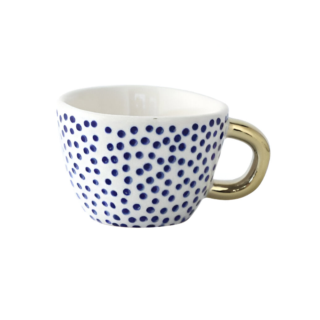 Kubek ceramiczny z geometrycznym wzorem – Stylowy i nowoczesny | Idealny do kawy lub herbaty