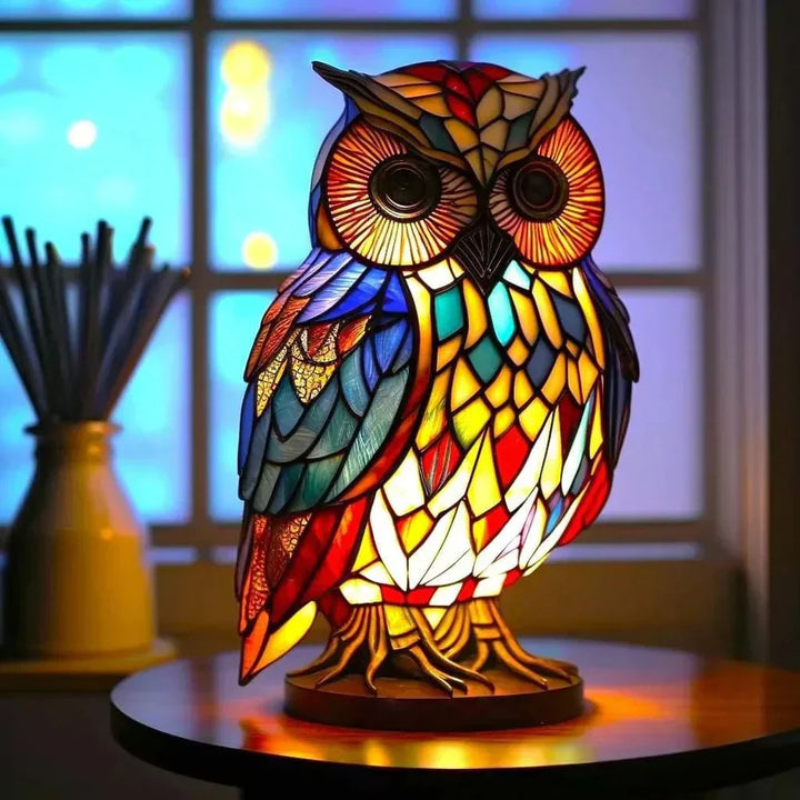 Wibrantne Szkło Lampy Zwierząt – Artystyczna Dekoracja Stołowa