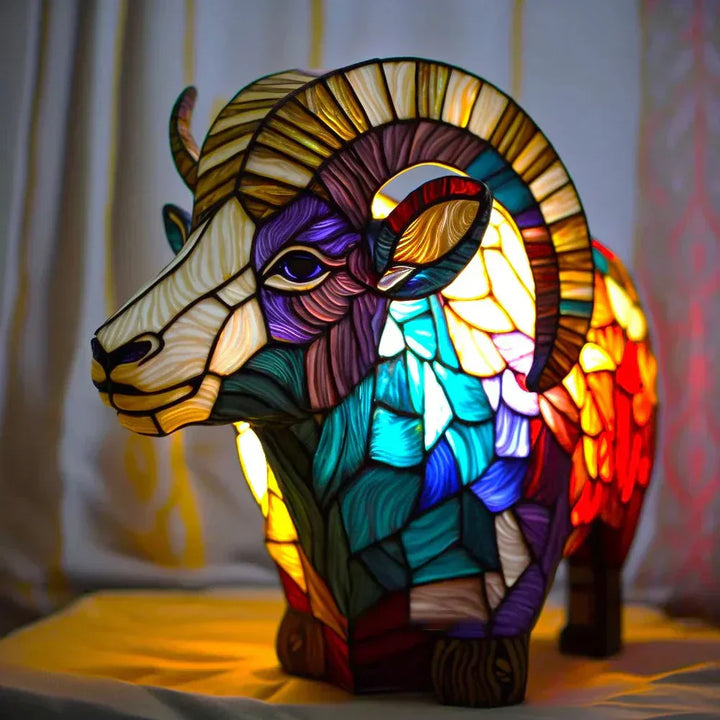 Artystyczna Lampa Szklana z Unikalnymi Wzorami Zwierząt do Stylowej Dekoracji