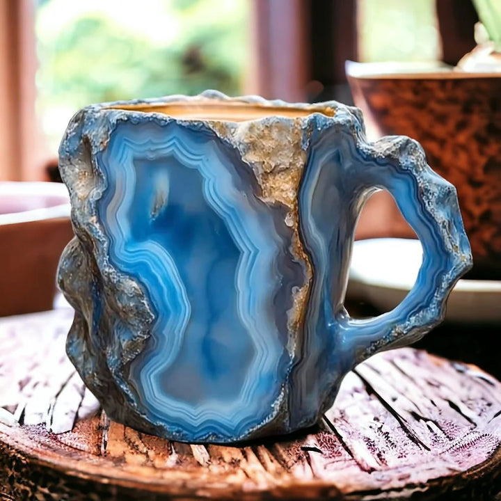 Carvallo GlaceCup | Ręcznie robiony &amp; Kryształ mineralny | Izolujący &amp; Odporny na mikrofalówki | 350–450 ml