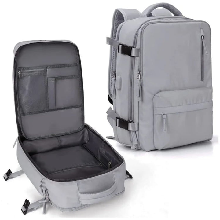 Carvallo Damski Plecak Turystyczny 35 L | Wodoodporny z portem USB | Ochrona przed kradzieżą i kieszeń na buty | Do Wędrówek, Codzienności i Podróży