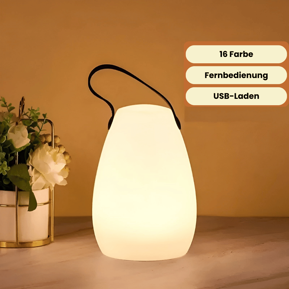 Lampa LED bezprzewodowa – Przenośna i Wodoodporna z pilotem | Do ogrodu, balkonu i salonu