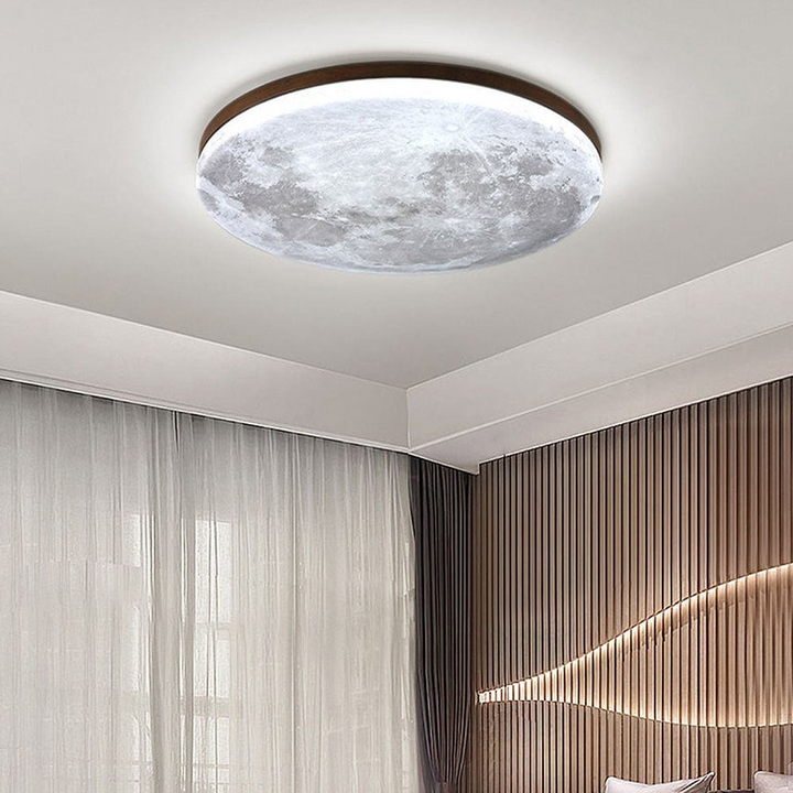 Elegancka lampa sufitowa LED inspirowana Księżycem