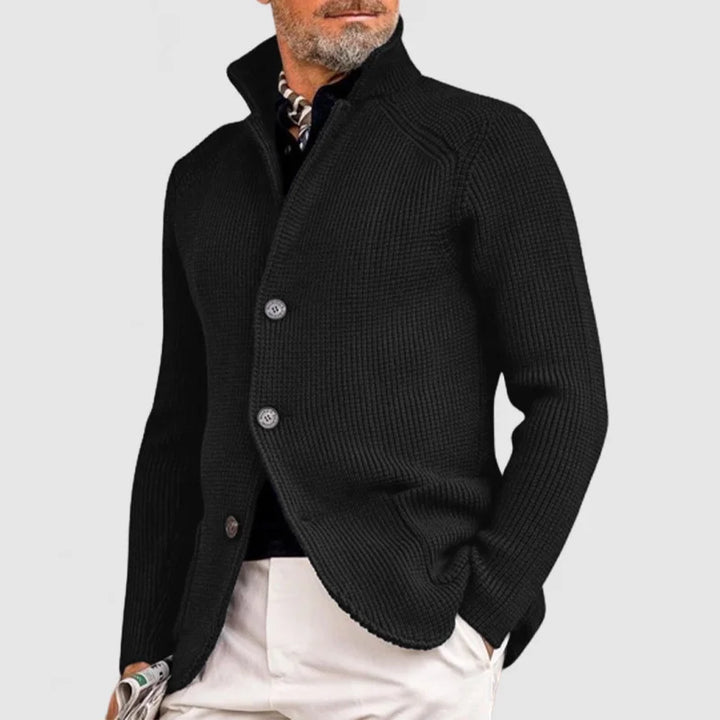Męska Sweterowa Kurtka w Stylu Casual Smart