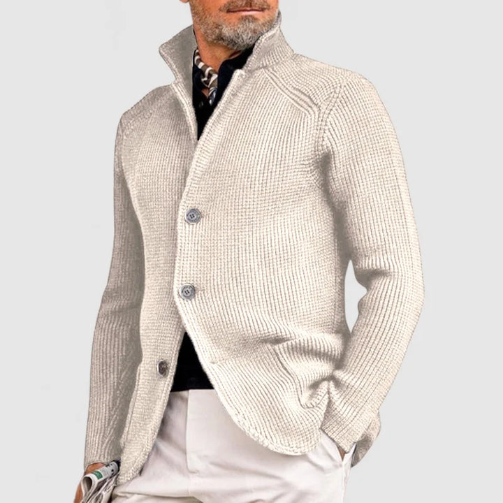 Męska Sweterowa Kurtka w Stylu Casual Smart