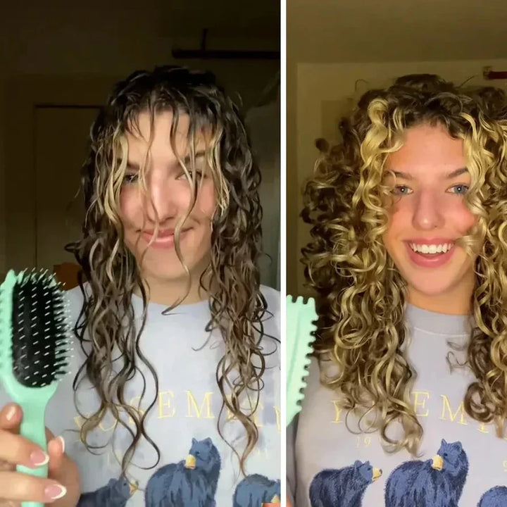 CurlDefine | Szczotka do Rozczesywania Anty-Frizz dla Kręconych Włosów