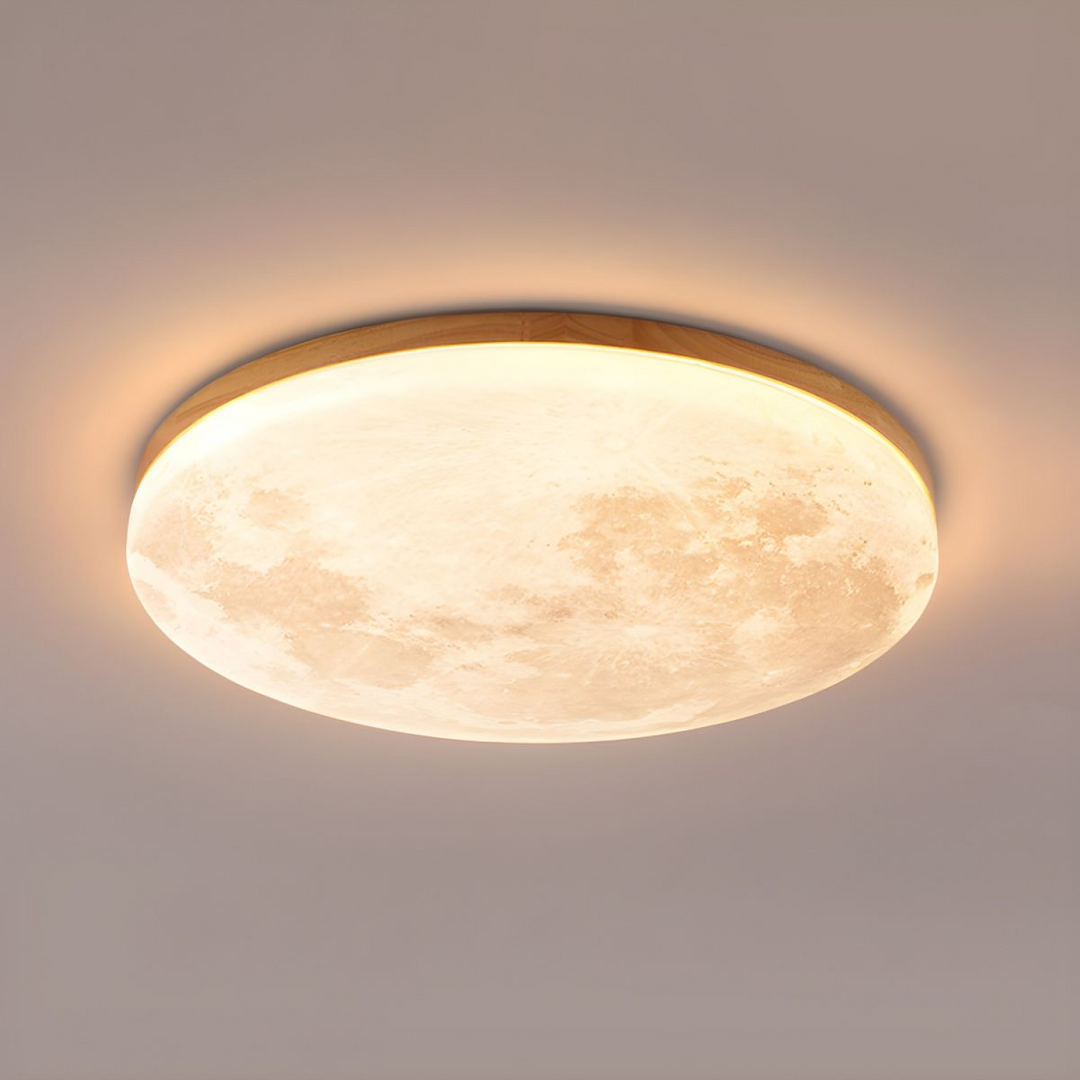 Elegancka lampa sufitowa LED inspirowana Księżycem