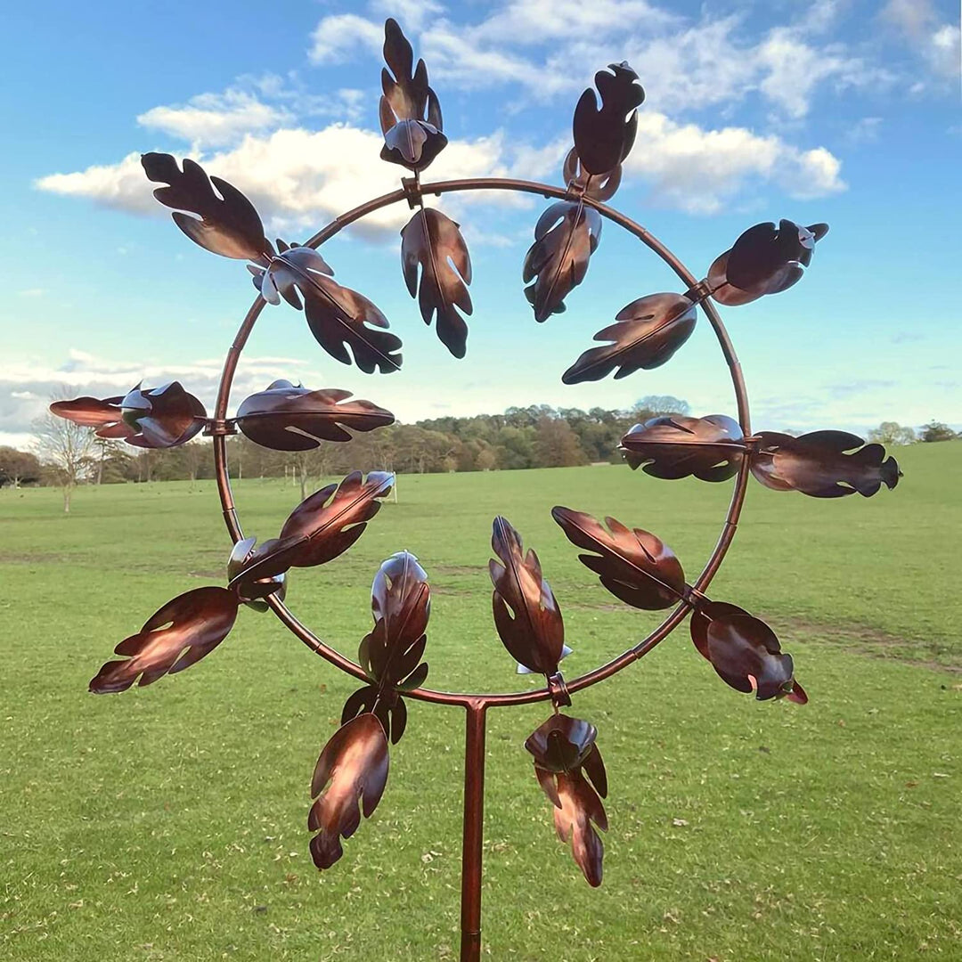 AeroSpin 3D Kinetic Garden Wind Spinner – Fascynująca rzeźba metalowa do ogrodu