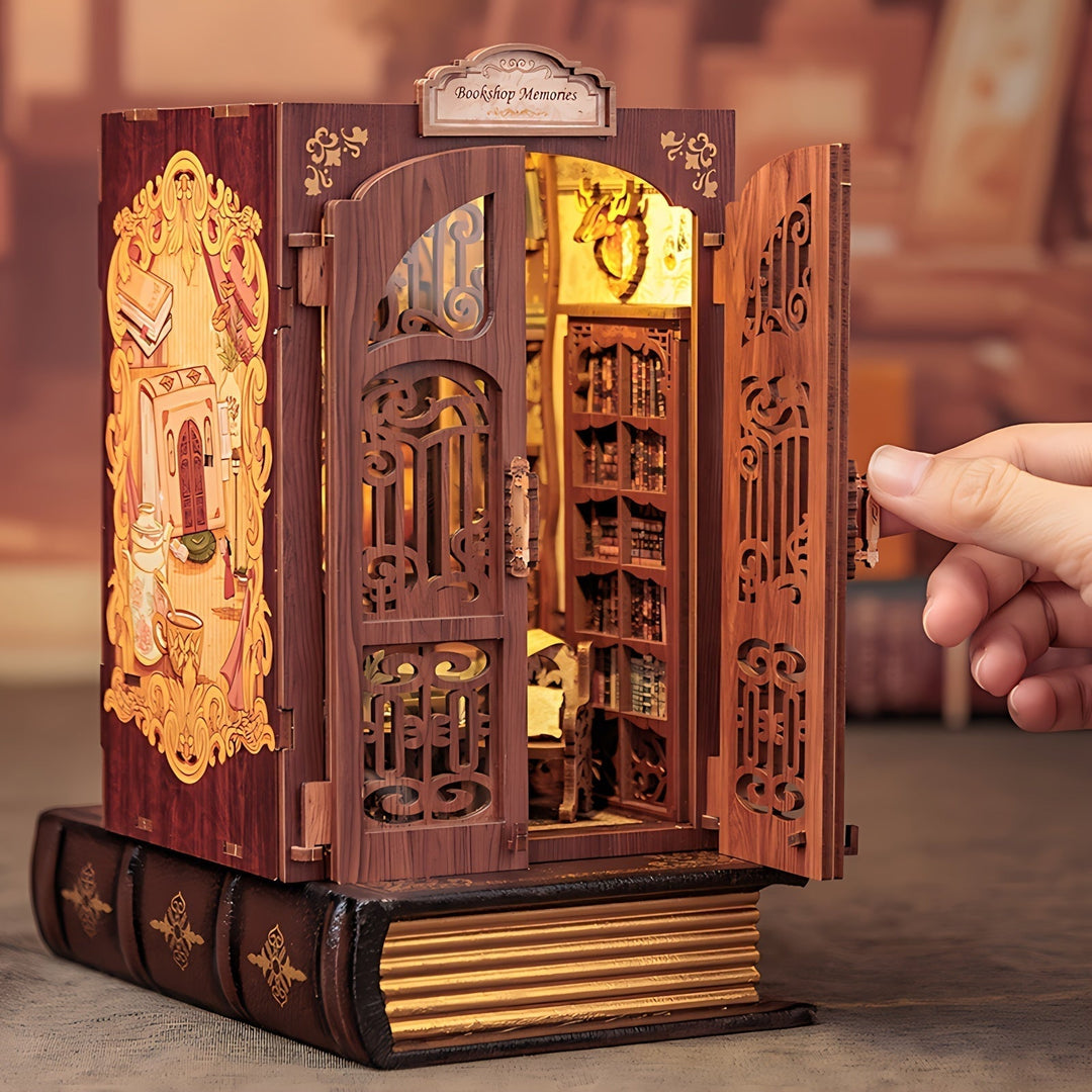 DIY Miniaturowa Księgarnia Sów – Zestaw 3D z Oświetleniem do Kreatywnej Dekoracji
