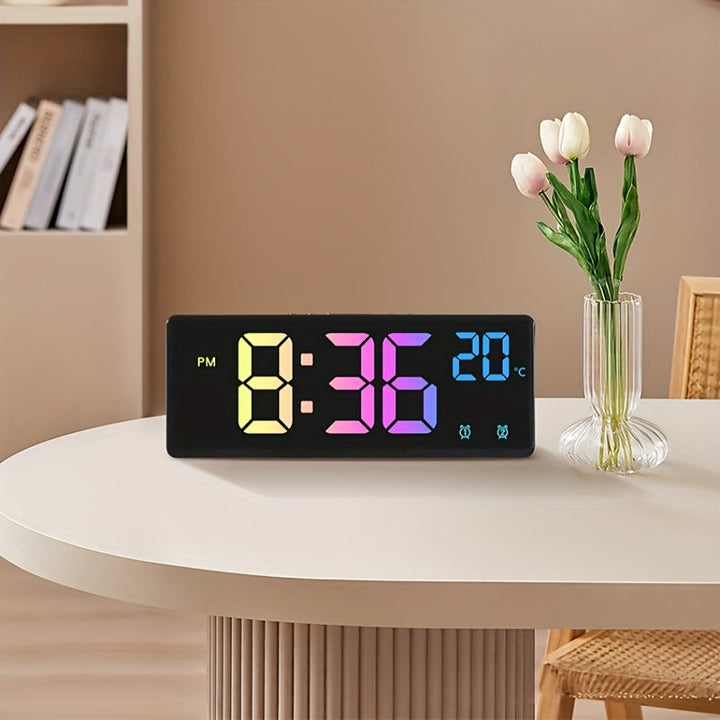 RGB Cyfrowy Budzik – Sterowanie Głosem, Podwójny Alarm i Wyświetlanie Temperatury
