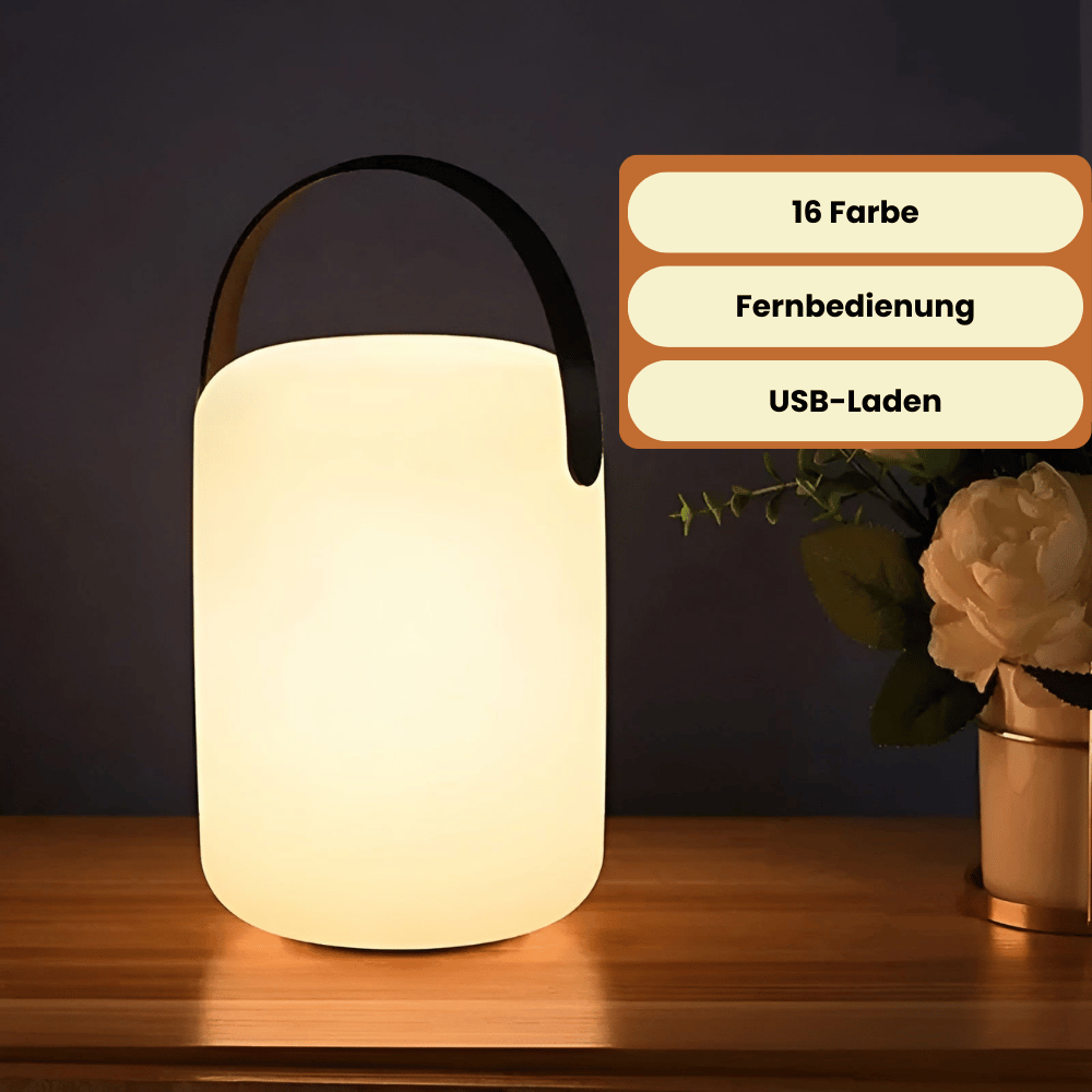 Lampa LED bezprzewodowa – Przenośna i Wodoodporna z pilotem | Do ogrodu, balkonu i salonu