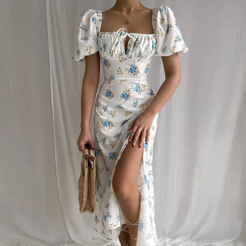 Midi Bustier Korsett Sukienka Letnia