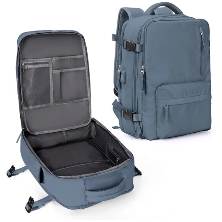 Carvallo Damski Plecak Turystyczny 35 L | Wodoodporny &amp; z portem USB | Ochrona przed kradzieżą &amp; Komora na buty | Do Wędrówek, Codziennych Użycia &amp; Podróży