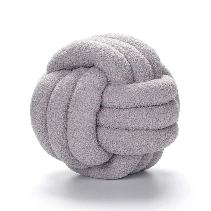 Dekoracyjna Knuta Poduszka Teddy - 100% Wełna, Okrągła